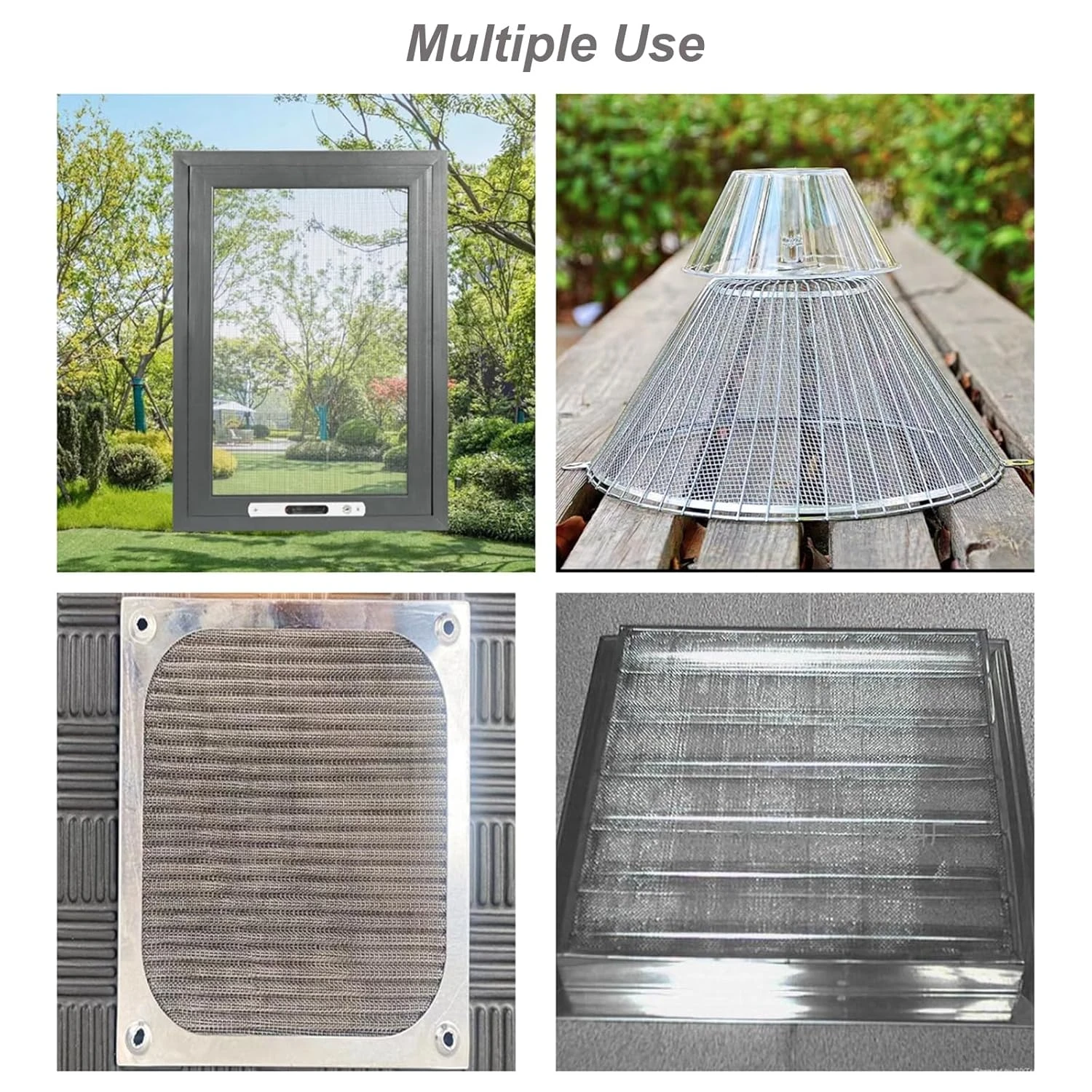  Stainless steel wire mesh can be used for door window screens,security mesh, filter mesh, garden mesh, fireplace screen mesh, ventilation ducts, and can also isolate dust and small organisms etc.